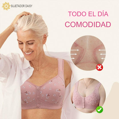 Daisy Bra - Sujetador con realce de busto con botones delanteros