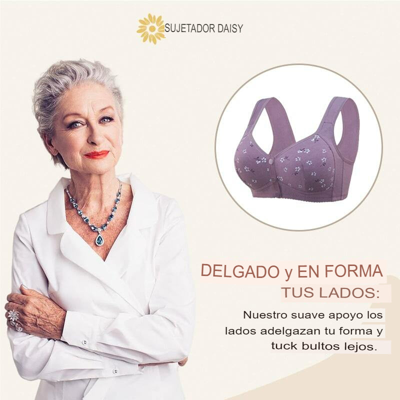 Daisy Bra - Sujetador con realce de busto con botones delanteros