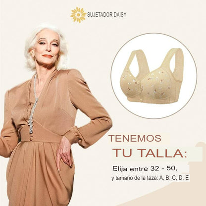 Daisy Bra - Sujetador con realce de busto con botones delanteros