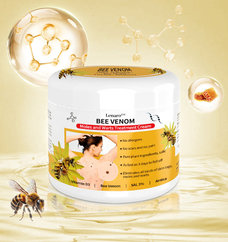 🌟Crema para el tratamiento de lunares y verrugas con veneno de abeja Lenaro