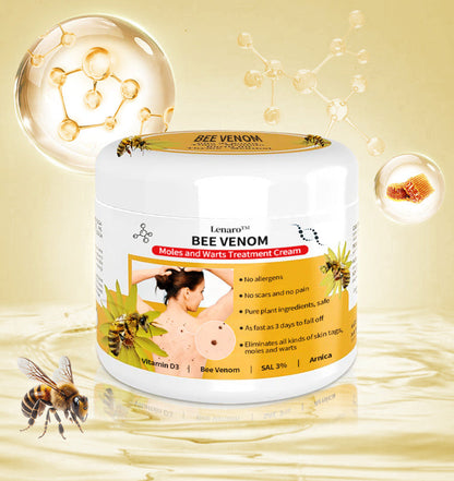 🌟Crema para el tratamiento de lunares y verrugas con veneno de abeja Lenaro