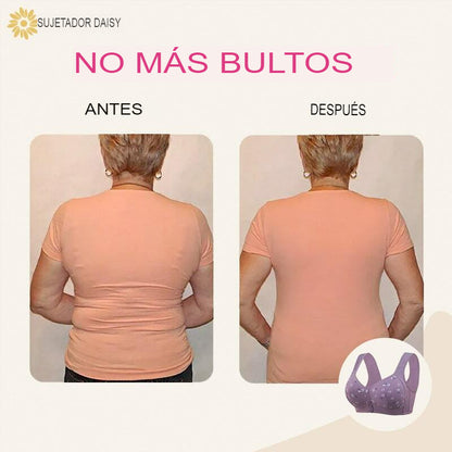 Daisy Bra - Sujetador con realce de busto con botones delanteros