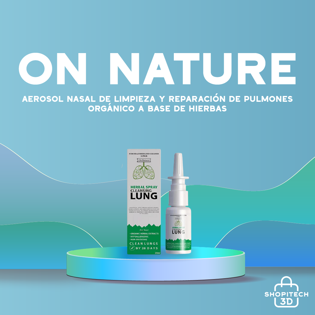 On Nature - Aerosol nasal de limpieza orgánico a base de hierbas