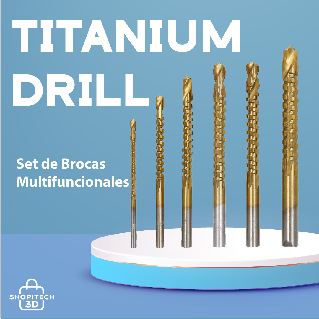 TITANIUM DRILL® Set de Brocas Multifuncionales